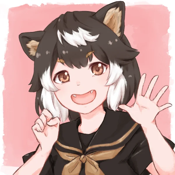 柴犬のわん娘の姿