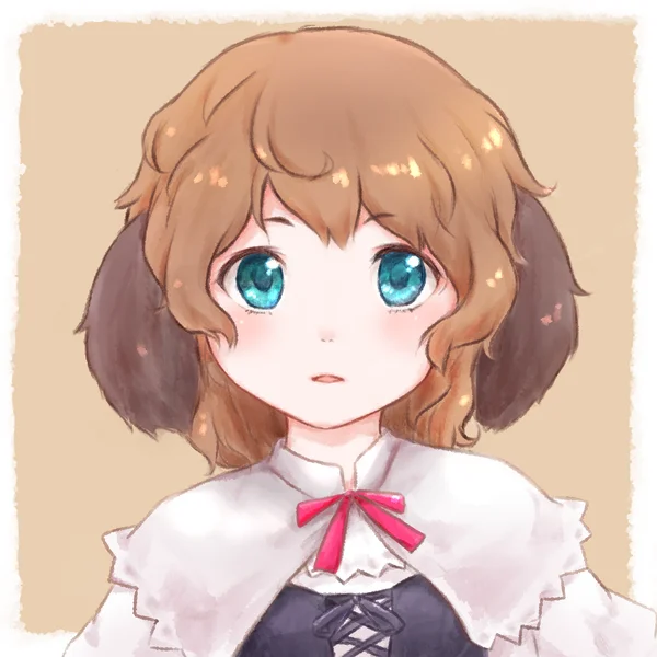 トイ・プードルのわん娘の姿
