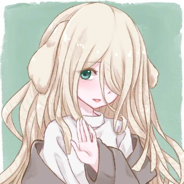 コモンドールのわん娘の姿