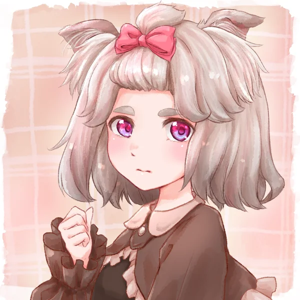 ヨークシャー・テリアのわん娘の姿