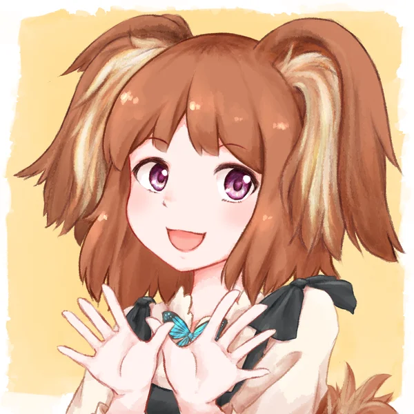 パピヨンのわん娘の姿
