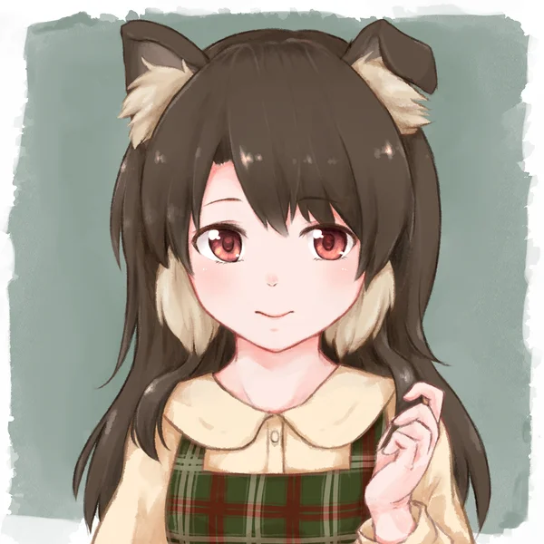 シェットランド・シープドッグのわん娘の姿